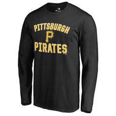 Pittsburgh Pirates Victory Arch Long Sleeve T-Shirt - Black