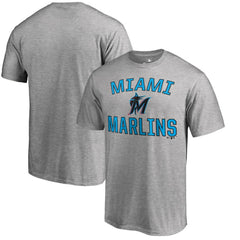 Miami Marlins Victory Arch T-Shirt - Ash