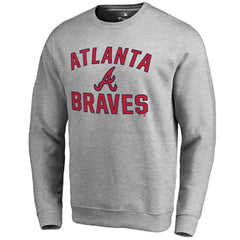 Atlanta Braves Victory Arch Pullover Sweatshirt - Ash
