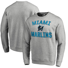 Miami Marlins Victory Arch Pullover Sweatshirt - Ash