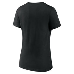 Cincinnati Reds Women's Secondary Color Primary Logo T-Shirt - Black