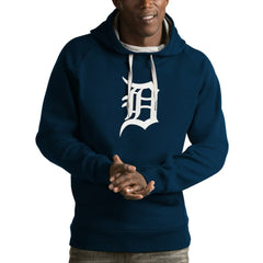 Detroit Tigers Antigua Victory Pullover Hoodie - Navy