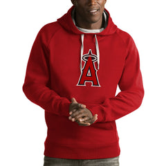 Los Angeles Angels Antigua Victory Pullover Hoodie - Red