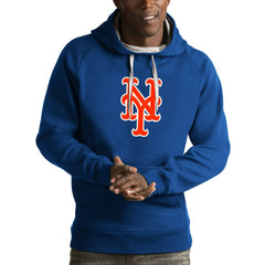 New York Mets Antigua Victory Pullover Hoodie - Royal