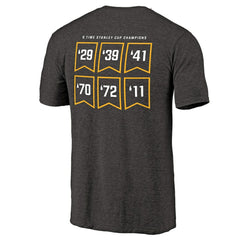 Boston Bruins Raise the Banner Tri-Blend T-Shirt