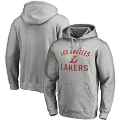 Los Angeles Lakers Victory Arch Pullover Hoodie - Ash for sale