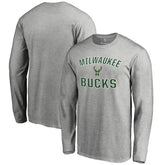 Milwaukee Bucks Victory Arch Long Sleeve T-Shirt - Ash on sale