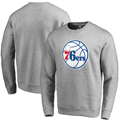 Philadelphia 76ers Primary Logo Sweatshirt - Heathered Gray shop