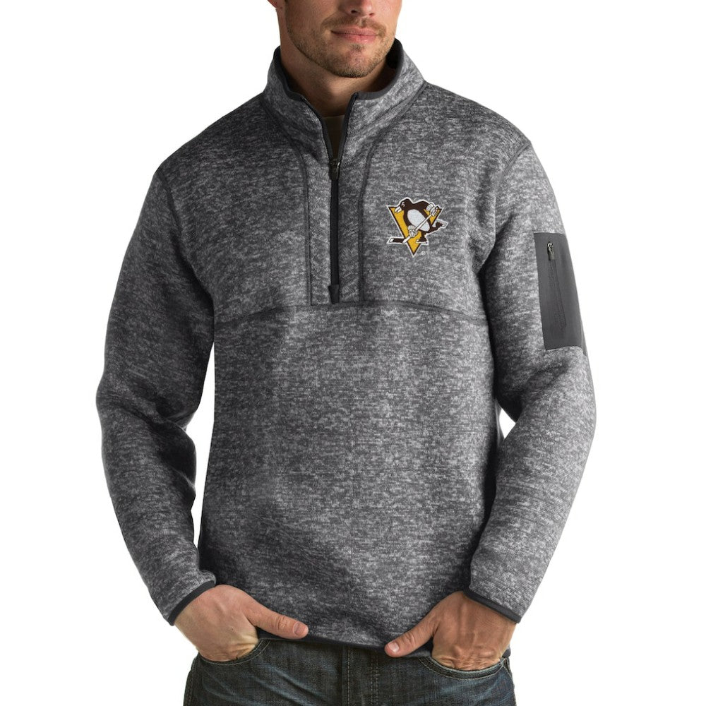 Pittsburgh Penguins Antigua Fortune 1/2-Zip Pullover Jacket
