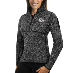 NFL Kansas City Chiefs Antigua Women's Fortune Half-Zip Sweater
