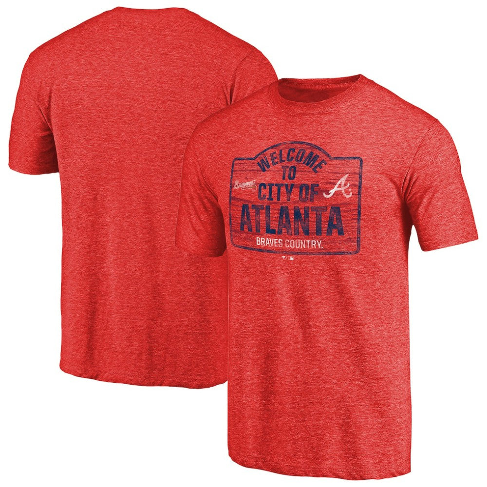 Atlanta Braves Welcome to Atlanta Hometown Tri-Blend T-Shirt - Red