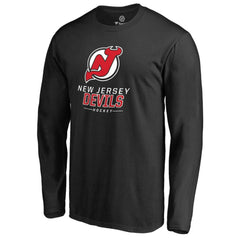 New Jersey Devils Team Lockup Long Sleeve T-Shirt