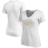 Nashville Predators Women's Whiteout V-Neck T-Shirt