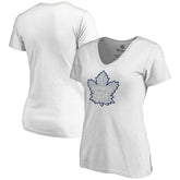 Toronto Maple Leafs Women's Whiteout V-Neck T-Shirt