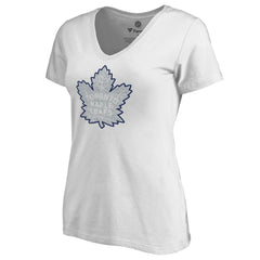 Toronto Maple Leafs Women's Whiteout V-Neck T-Shirt