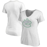 Vancouver Canucks Women's Whiteout V-Neck T-Shirt