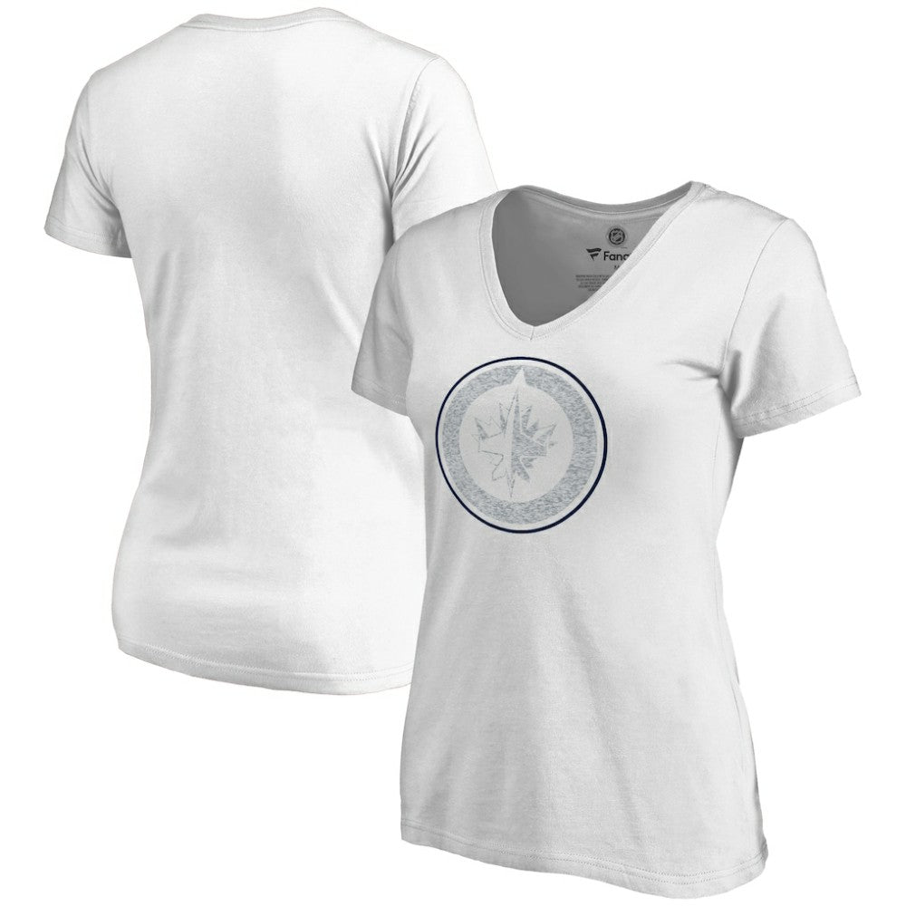 Winnipeg Jets Women's Whiteout V-Neck T-Shirt
