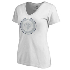 Winnipeg Jets Women's Whiteout V-Neck T-Shirt