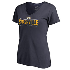 Nashville Predators Women's Hometown Collection Smashville V-Neck T-Shirt