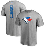 Jose Bautista Toronto Blue Jays Backer Name & Number T-Shirt - Heather Gray