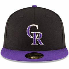 Colorado Rockies Authentic Collection ON Field 59FIFTY Structured Hat - Black/Purple | New Era