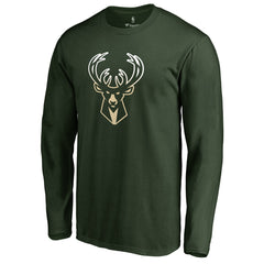 Milwaukee Bucks Gradient Logo Long Sleeve T-Shirt - Green for sale