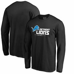 NFL Detroit Lions Team Lockup II Long Sleeve T-Shirt
