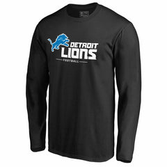 NFL Detroit Lions Team Lockup II Long Sleeve T-Shirt