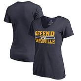 Nashville Predators Women's Hometown Collection Defend V-Neck T-Shirt