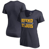 St. Louis Blues Women's Hometown Collection Defend V-Neck T-Shirt