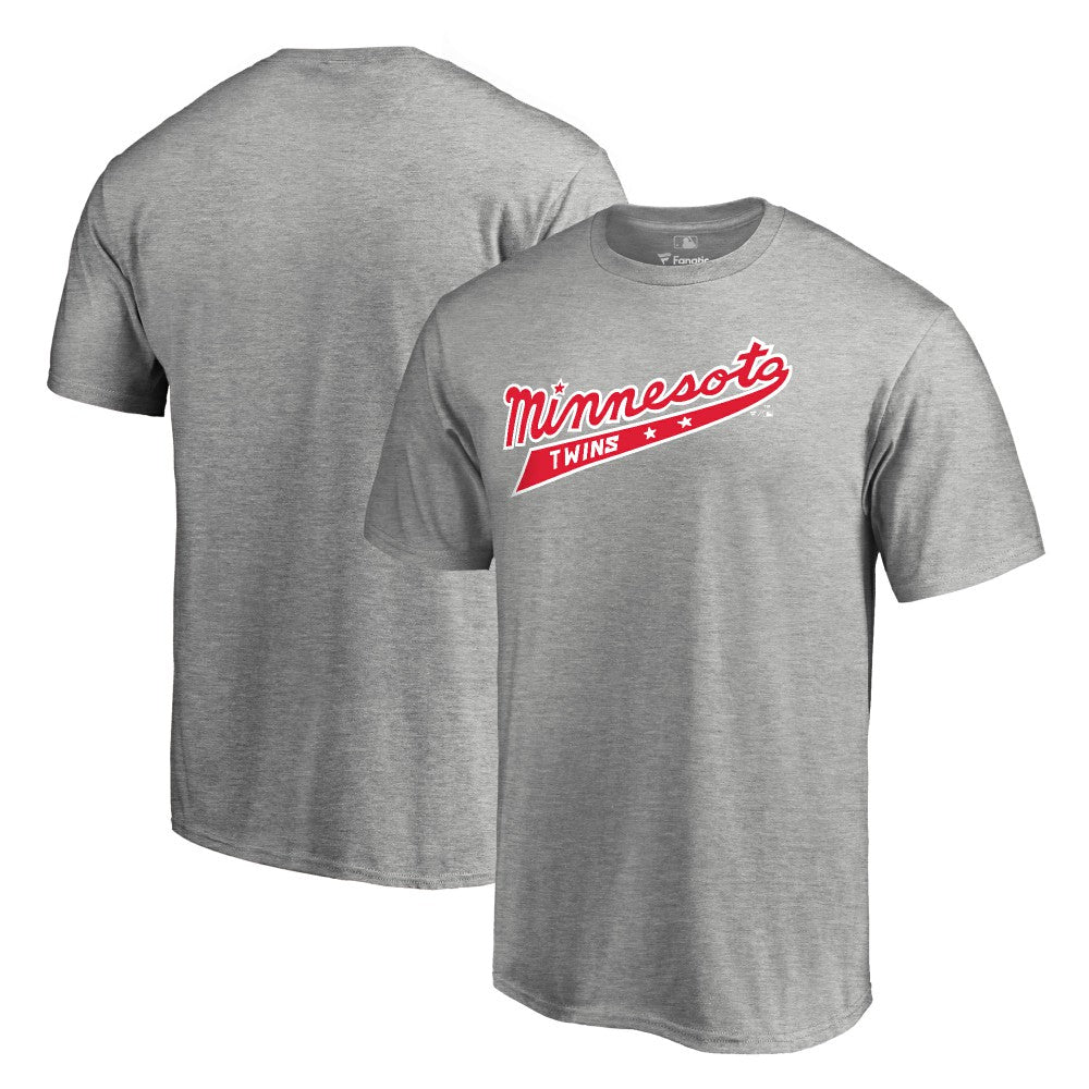 Minnesota Twins Cooperstown Collection Forbes T-Shirt - Ash