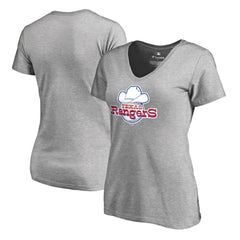 Texas Rangers Women's Cooperstown Collection Forbes T-Shirt - Ash