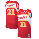 Dominique Wilkins Atlanta Hawks 1986/87 Hardwood Classics Swingman Jersey - Red | Mitchell & Ness cheap
