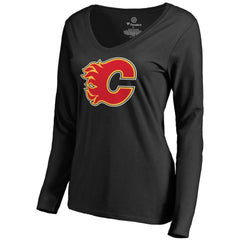 Calgary Flames Women's Primary Logo Long Sleeve T-Shirt