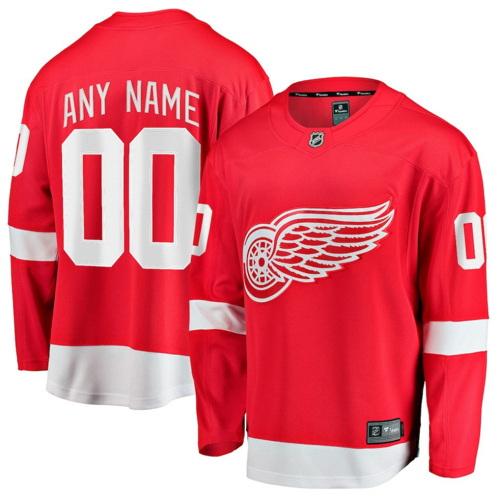 Detroit Red Wings Fanatics Home Breakaway Custom Jersey