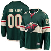 Minnesota Wild Fanatics Home Breakaway Custom Jersey