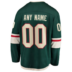 Minnesota Wild Fanatics Home Breakaway Custom Jersey