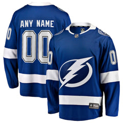 Tampa Bay Lightning Fanatics Home Breakaway Custom Jersey
