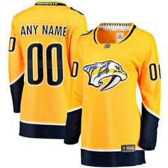 Nashville Predators Fanatics Women's Home Breakaway Custom Jersey