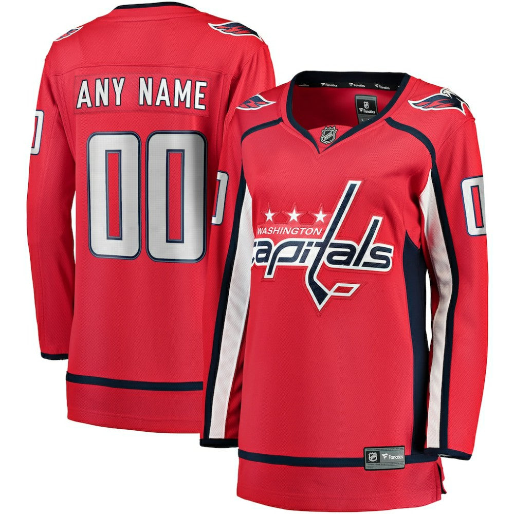 Washington Capitals Fanatics Women's Home Breakaway Custom Jersey