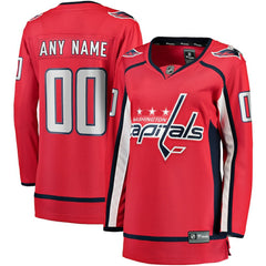Washington Capitals Fanatics Women's Home Breakaway Custom Jersey