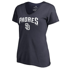 San Diego Padres Women's Team Lockup T-Shirt - Navy