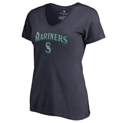 Seattle Mariners Women's Team Lockup T-Shirt - Navy