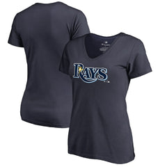 Tampa Bay Rays Women's Team Wordmark T-Shirt - Navy