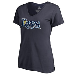 Tampa Bay Rays Women's Team Wordmark T-Shirt - Navy