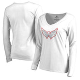 Washington Capitals Women's White Out Long Sleeve T-Shirt