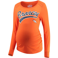 NFL Denver Broncos Touch Women's Maternity Yardline Tri-Blend Top