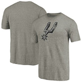 San Antonio Spurs Distressed Team Logo Tri-Blend T-Shirt - Heather Gray on sale