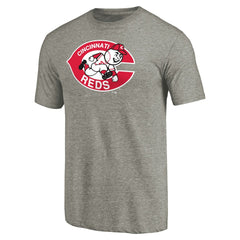 Cincinnati Reds Cooperstown Collection Forbes Tri-Blend T-Shirt - Ash