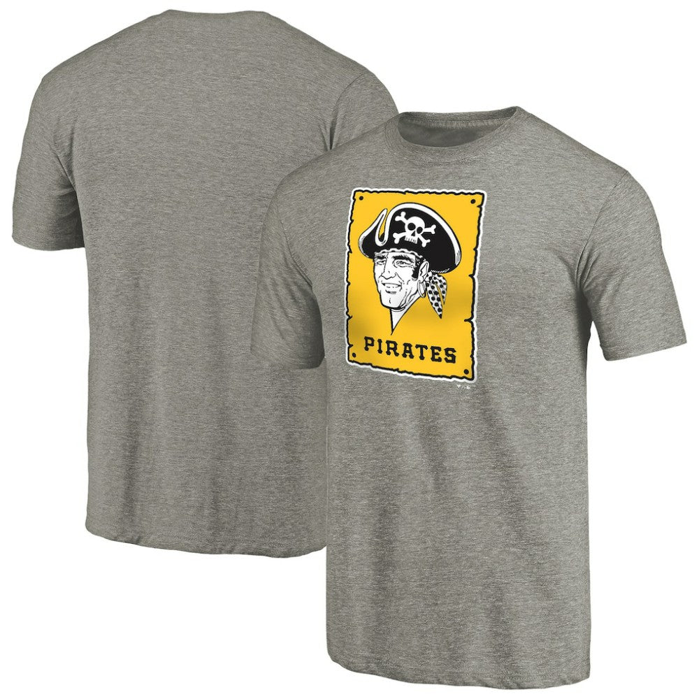 Pittsburgh Pirates Cooperstown Collection Forbes Tri-Blend T-Shirt - Ash